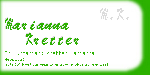 marianna kretter business card